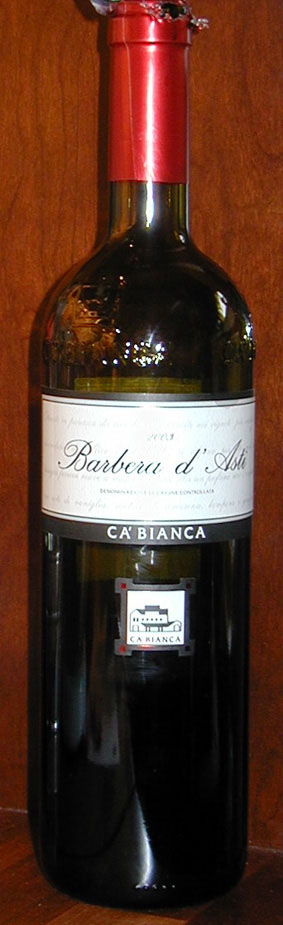 Barbera d`asti ( Ca`Bianca ) 2003