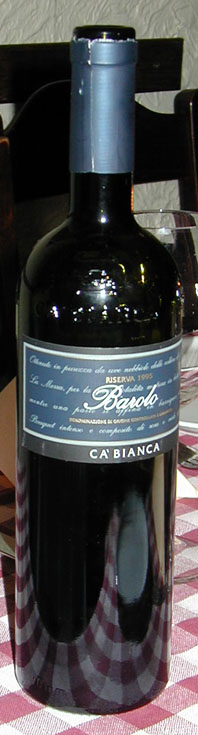 Barolo Riserva ( Ca`Bianca ) 1995
