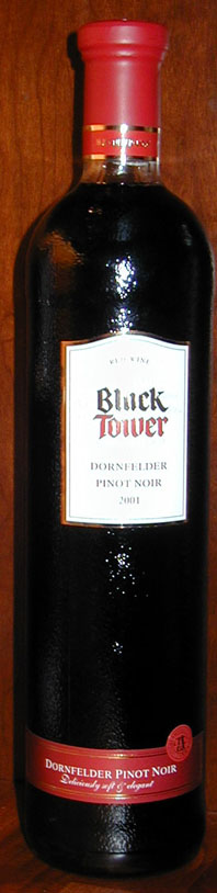 Black Tower Dornfelder Pinot Noir ( Reh Kendermann ) 1999