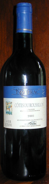 Riveyrac Côtes du Roussillon 2001