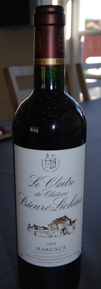 Le Cloitre du ( Château Prieuré Lichine ) 2004