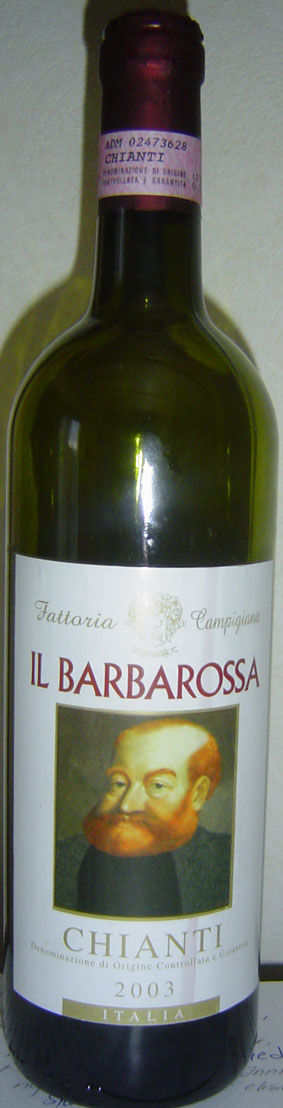Chianti Il Barbarossa ( Fattoria Campigiana ) 2003