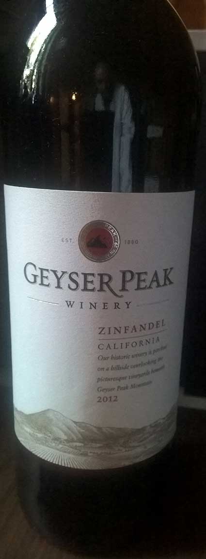 Geyser Peak Zinfandel ( Geyser Peak Winery ) 2012
