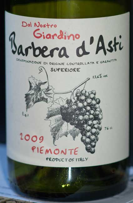 Barbera d`Asti Dal Nostro Giardino ( Prime Wine Norway ) 2009
