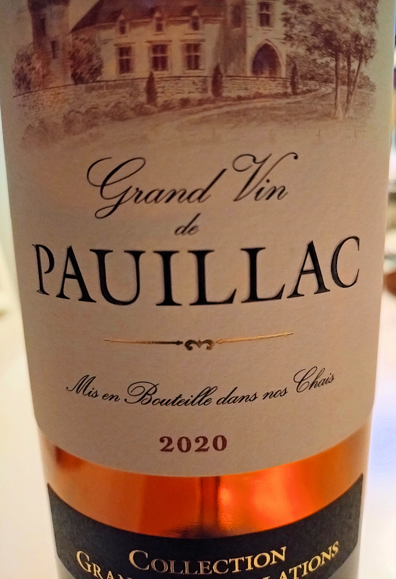 Grand Vin de Pauillac ( Maison Ginestet ) 2020