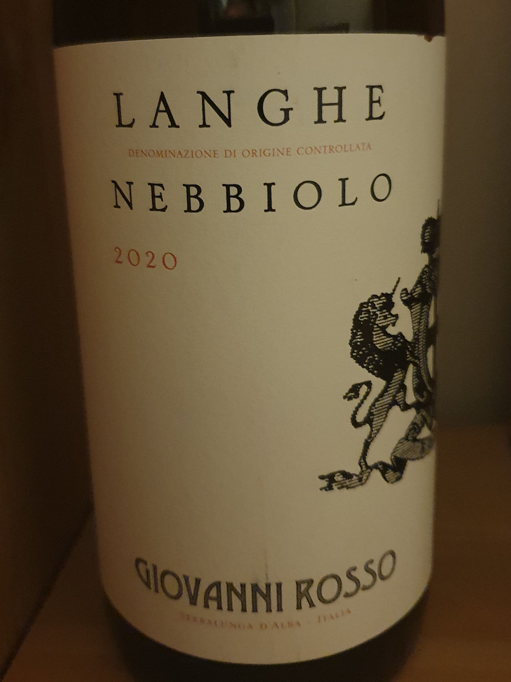 Langhe Nebbiolo ( Giovanni Rosso ) 2011