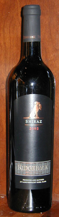 Shiraz ( Ridgeback Wines ) 2002