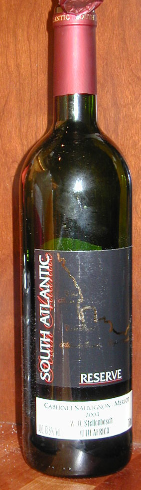South Atlantic Cabernet Sauvignon Merlot Reserve ( Simonsvlei Winery ) 2004