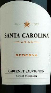 Cabernet Sauvignon Reserva ( Santa Carolina ) 2006