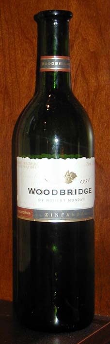 Woodbridge Zinfandel ( Robert Mondavi Winery ) 1998